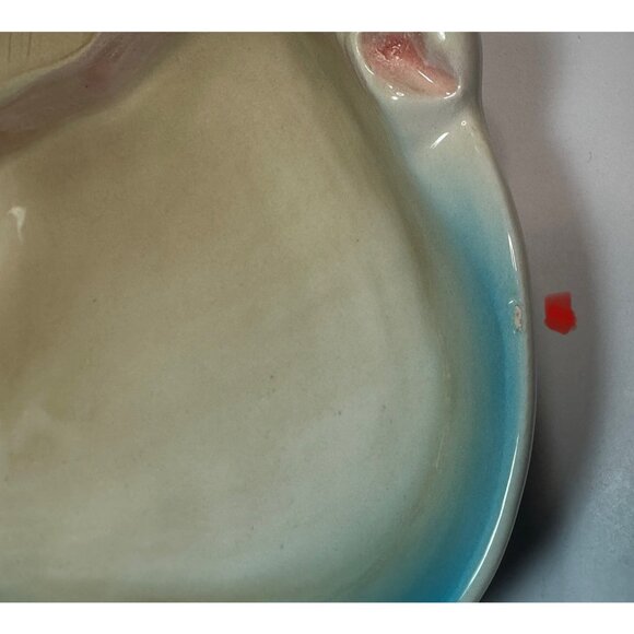 Vintage Fitz and Floyd Ceramic Elephant Trinket Dish Vanity Tray  From 1976 - 9” - Picture 11 of 12